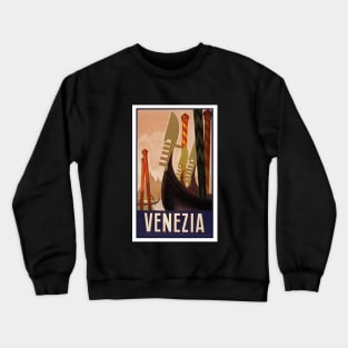 Vintage style Venice Canall Gondolas Crewneck Sweatshirt